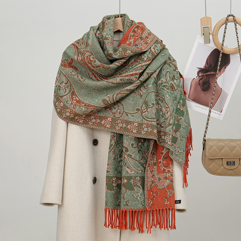 Shawl Wrap Winter - 2024 Fashion Ethnic Style Women Paisley