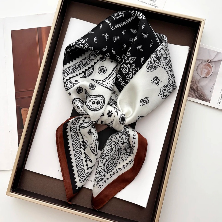 Shawl Wrap Winter - 2025 Silk Shawl Square Scarf For