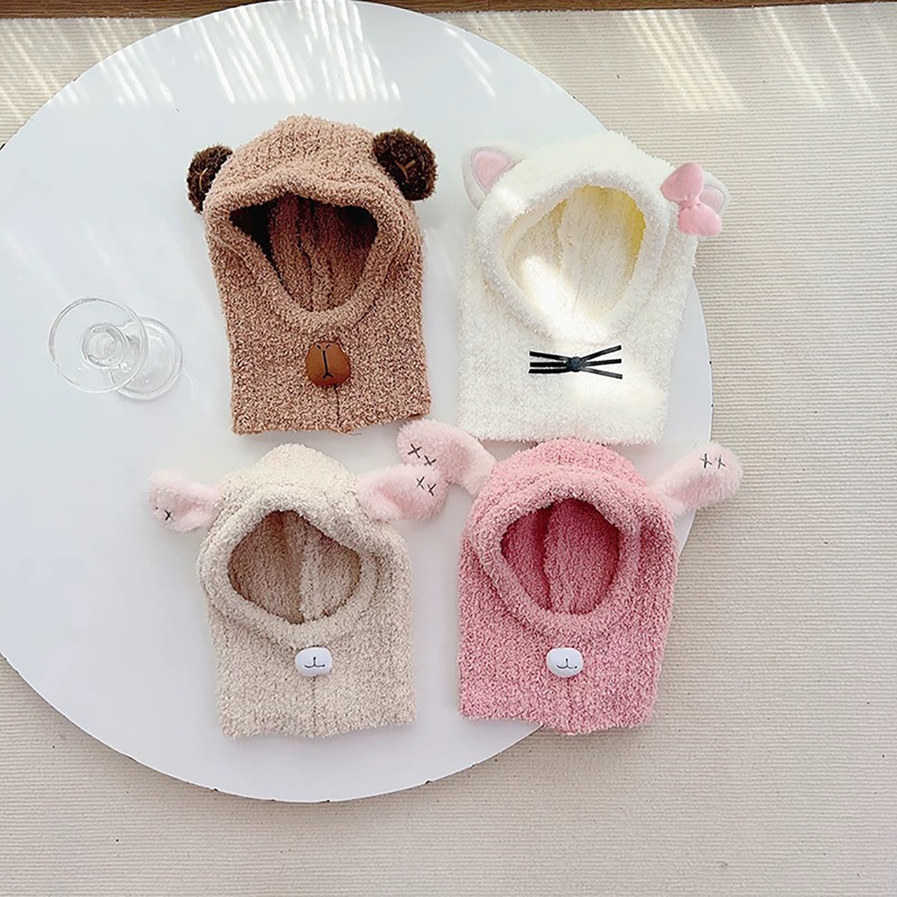 Cartoon Children Balaclava Hea – Knit Beanie Hat Warm recenzja i cena