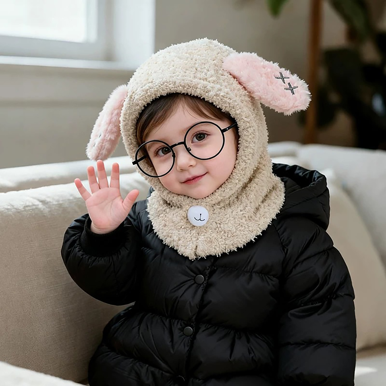 Cartoon Children Balaclava Hea – Knit Beanie Hat Warm recenzja i cena