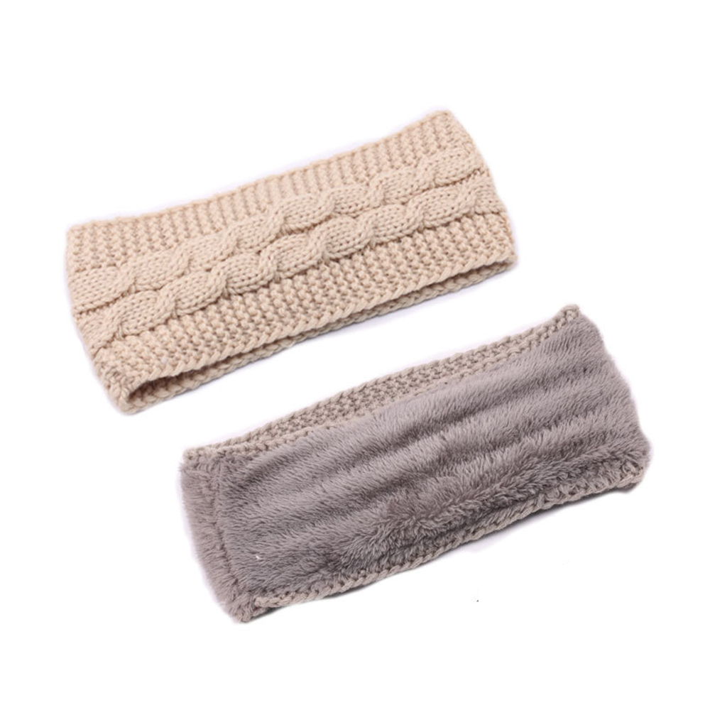 Winter Chunky Knit Women's Hea – Fleece Ear Warmer Band recenzja i cena