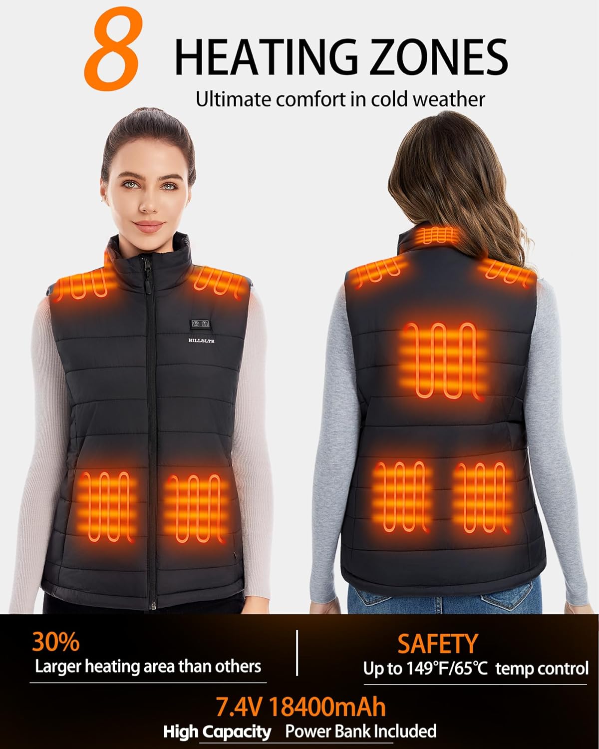 Women Heated Vest with 18400mA – Heated Vest Battery recenzja i cena