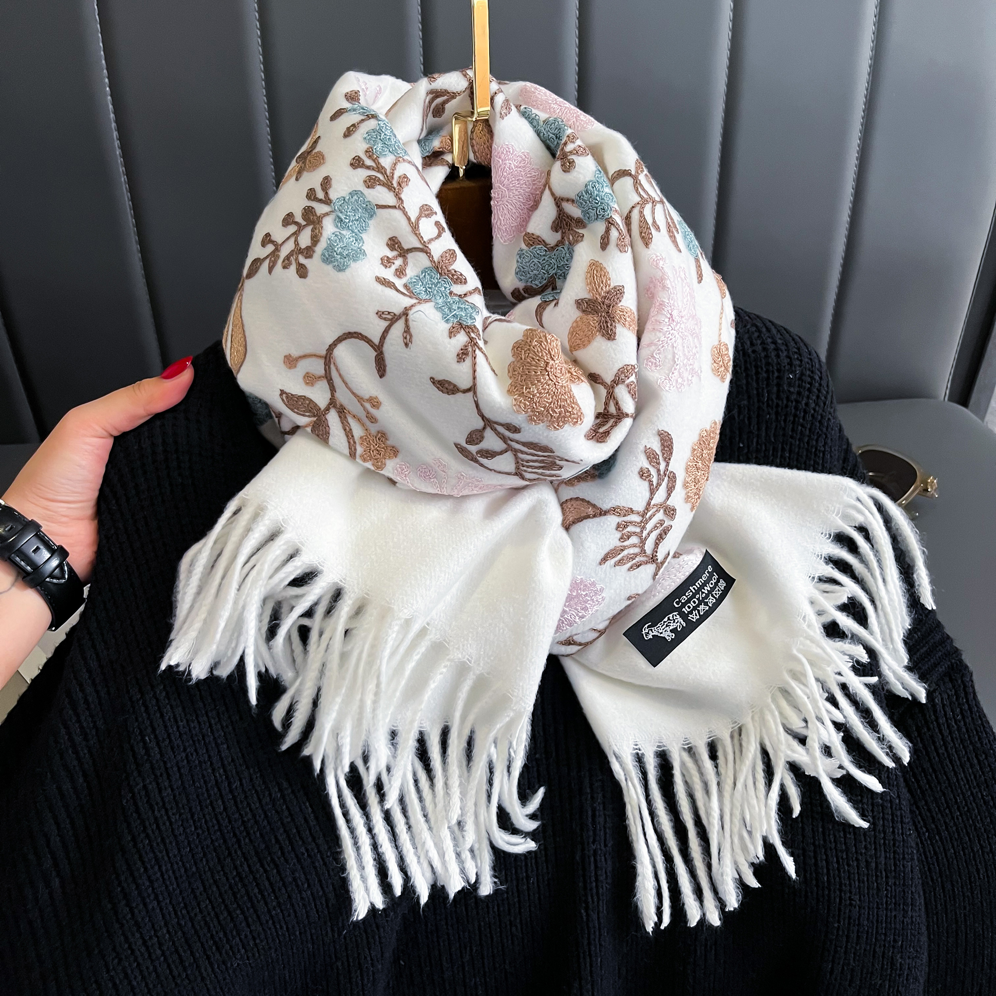 New Winter Warm Cashmere Scarf – Wool Scarf Men recenzja i cena