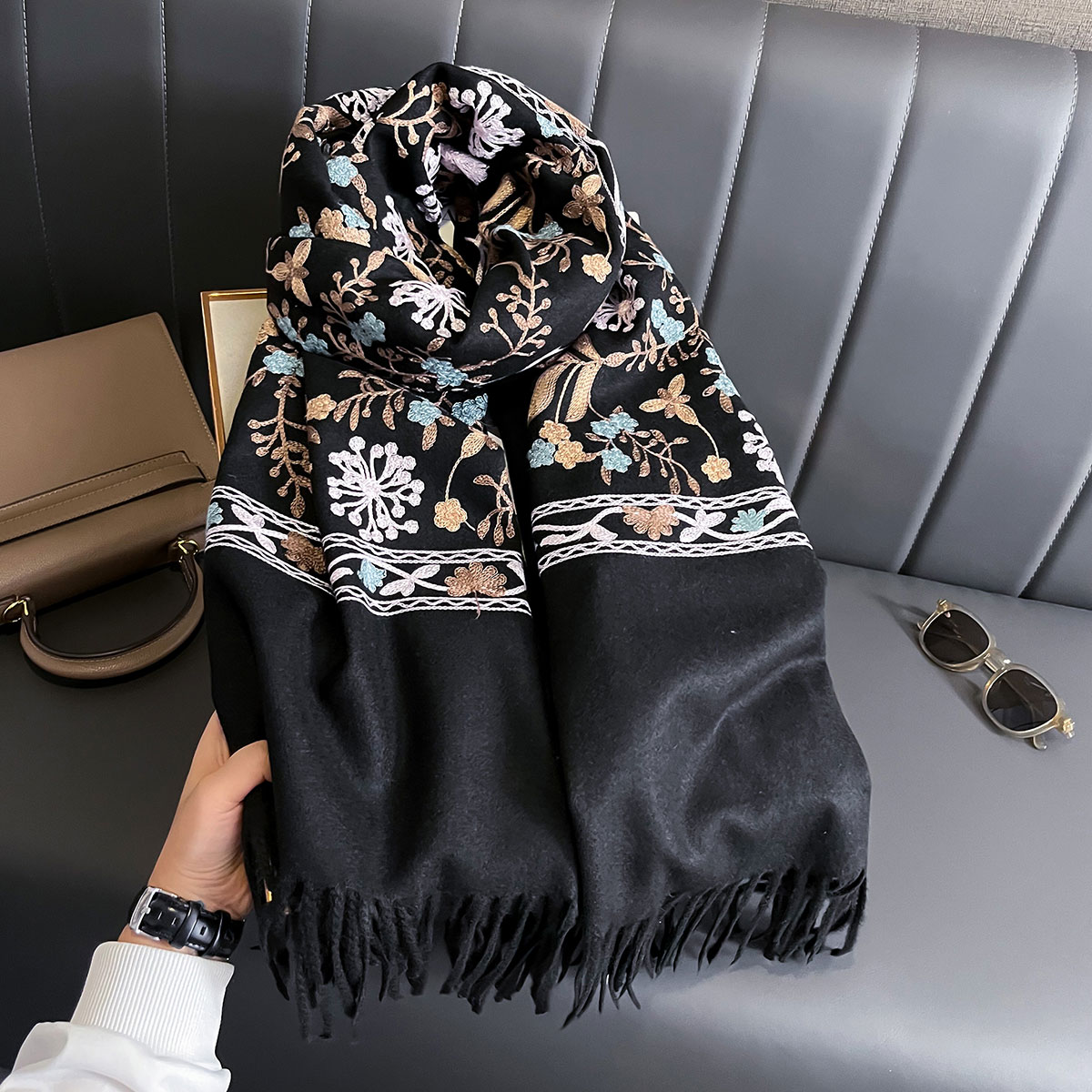 New Winter Warm Cashmere Scarf – Wool Scarf Men recenzja i cena