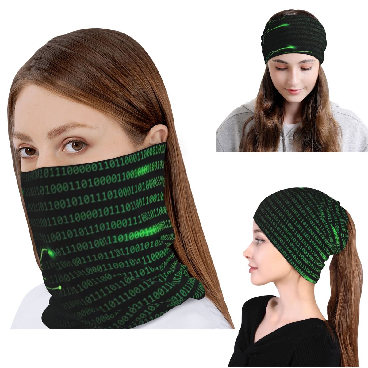 Binary Code Inside Throw Blank – Neck Gaiter Fleece recenzja i cena