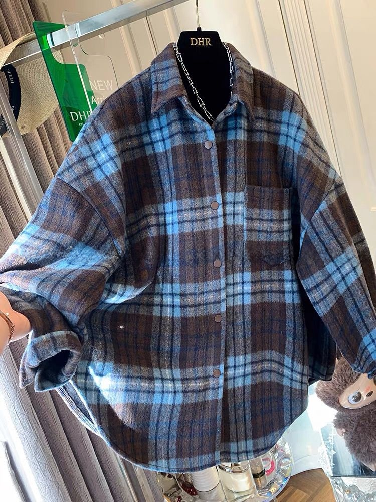 plus Size Women's Plaid Flanne – Flannel Shirt Lined recenzja i cena