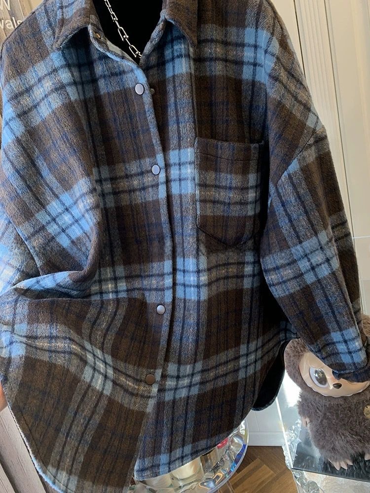 plus Size Women's Plaid Flanne – Flannel Shirt Lined recenzja i cena