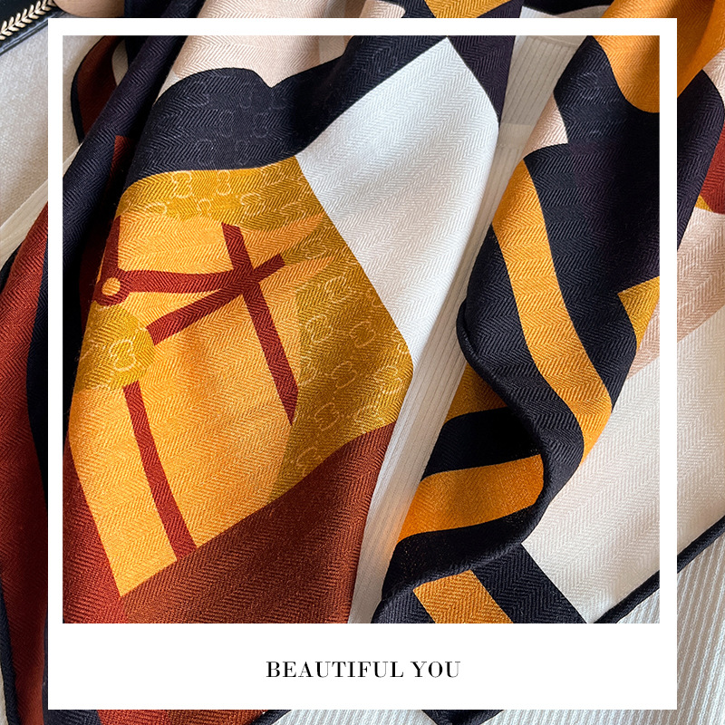 Geometric Segmented Abstract H – Shawl Wrap Winter recenzja i cena