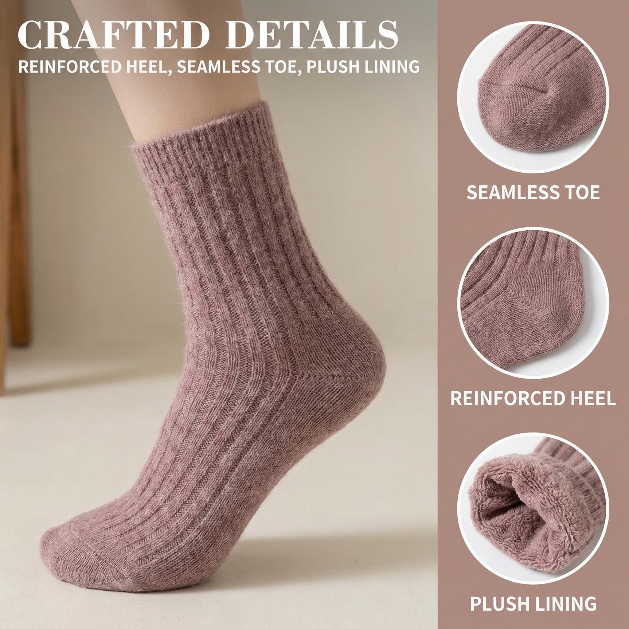 Wool Socks Women's Female Wint – Thermal Sock Wool recenzja i cena