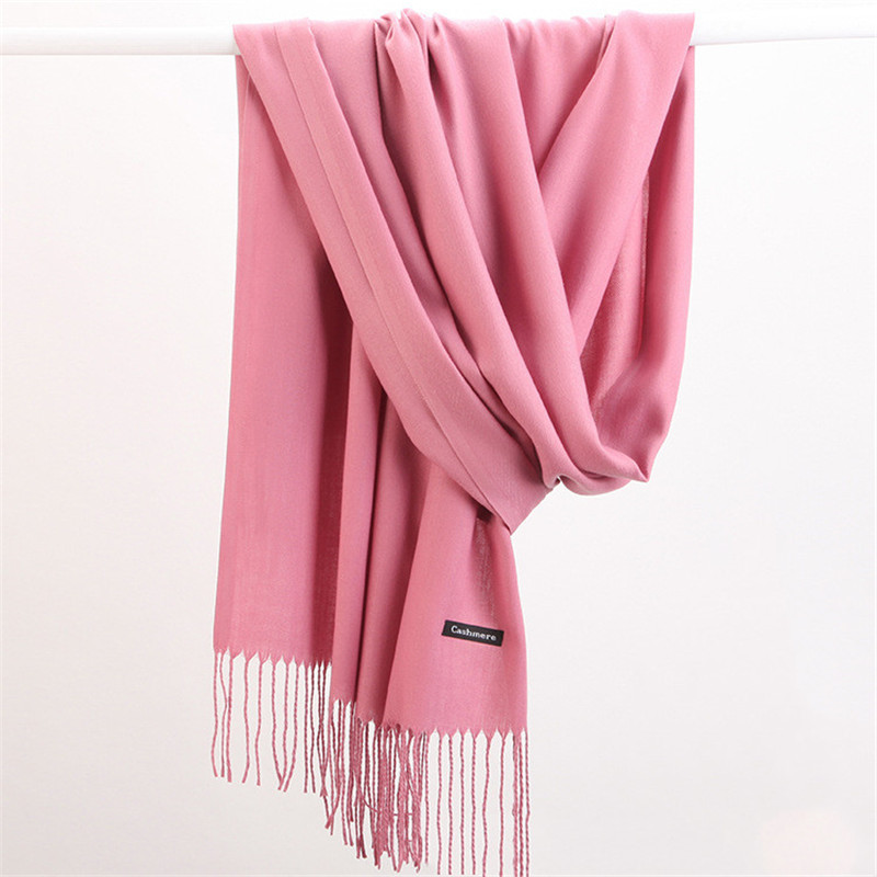 Fashion Solid Color 2023 Women – Cashmere Pashmina Wrap recenzja i cena