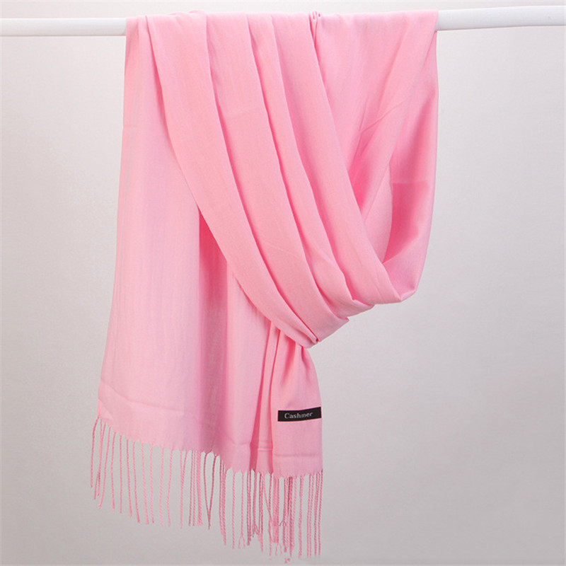 Fashion Solid Color 2023 Women – Cashmere Pashmina Wrap recenzja i cena