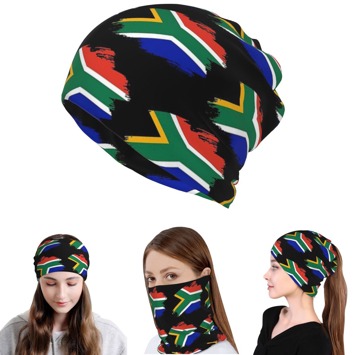 South African Springboks Flag  – Knit Beanie Hat Warm recenzja i cena