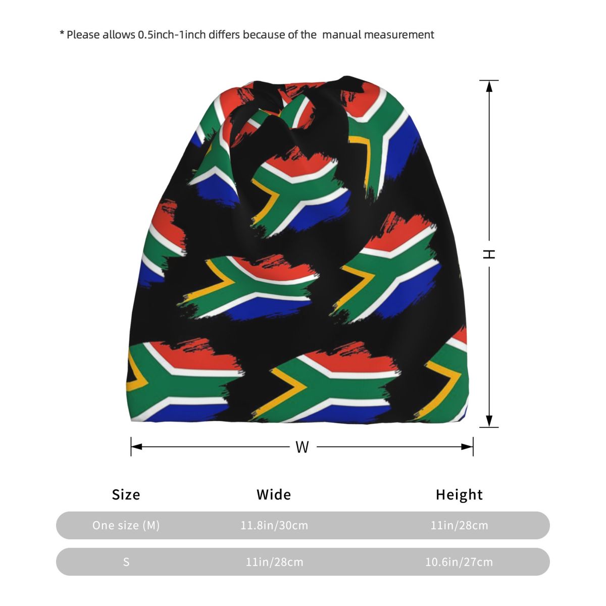 South African Springboks Flag  – Knit Beanie Hat Warm recenzja i cena