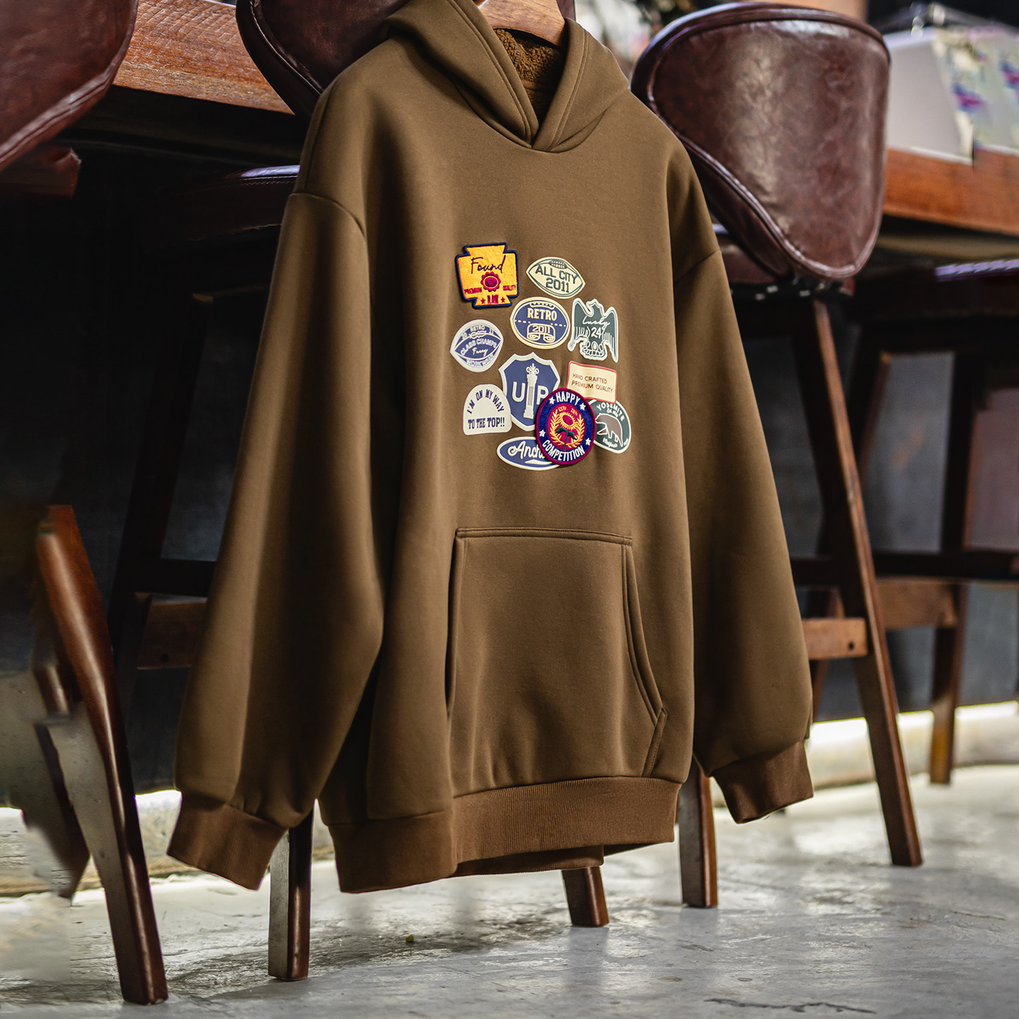 Maden Vintage Men's Embroidere – Sherpa Hoodie Fleece recenzja i cena