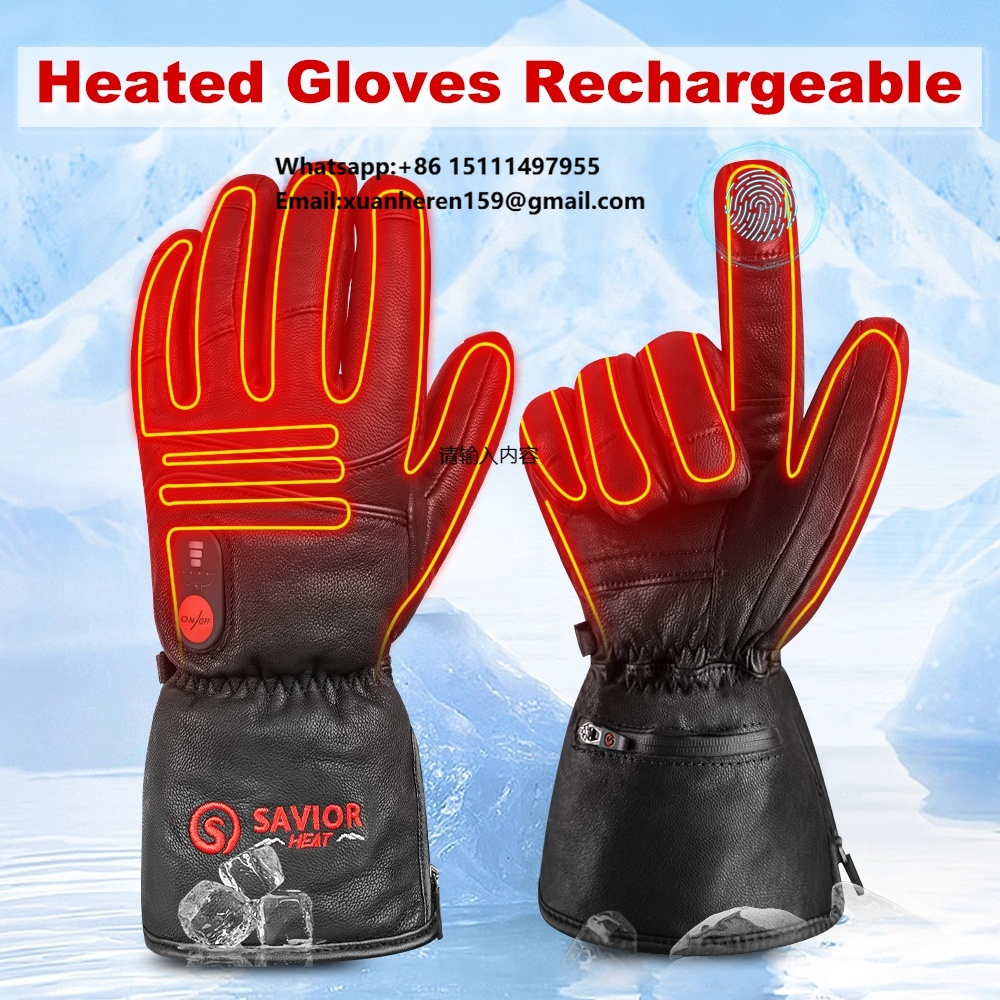 Heated Leather Gloves Men Wome – Touch Screen Gloves recenzja i cena