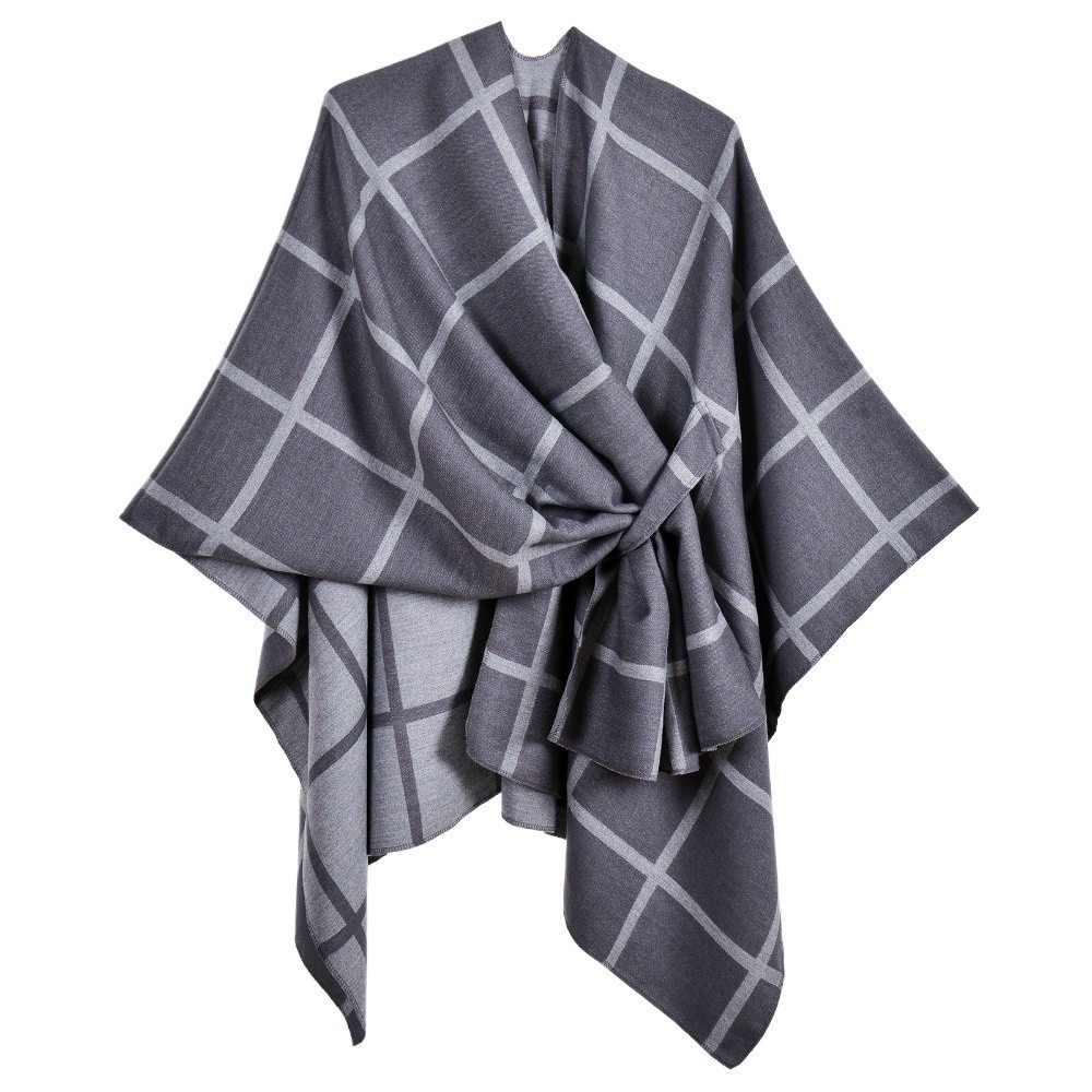 Warm Coat Plaid Design Travel  – Shawl Wrap Winter recenzja i cena