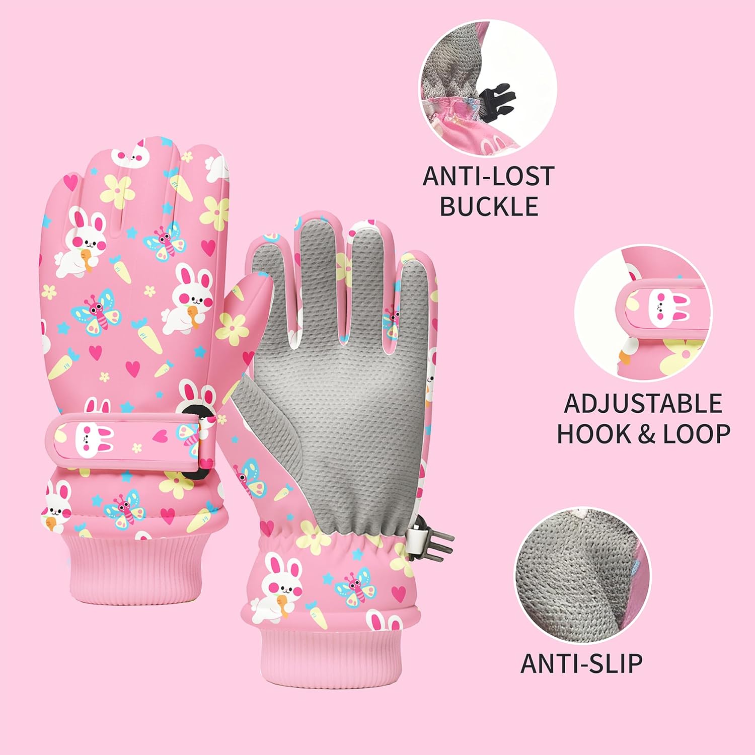 Kids Winter Snow Gloves, Water – Snow Glove Insulated recenzja i cena