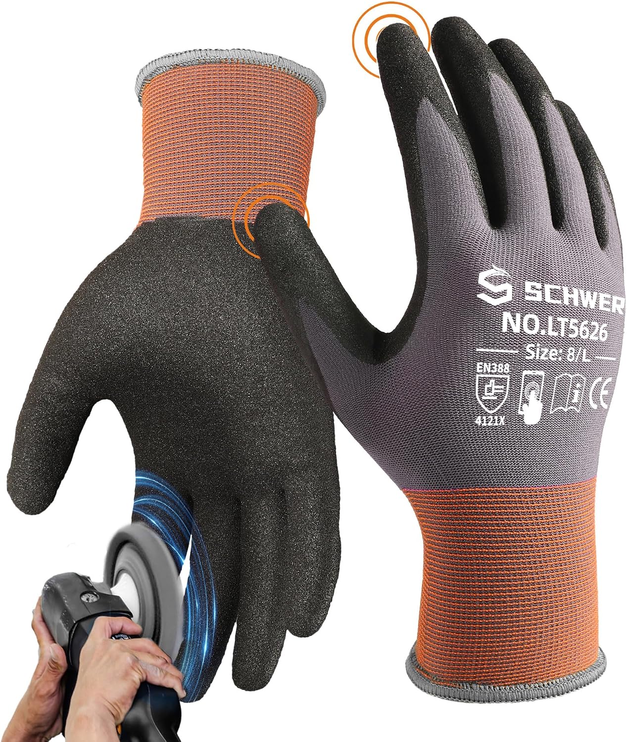 6 Pairs Heavy Duty Work Gloves – Touch Screen Gloves recenzja i cena