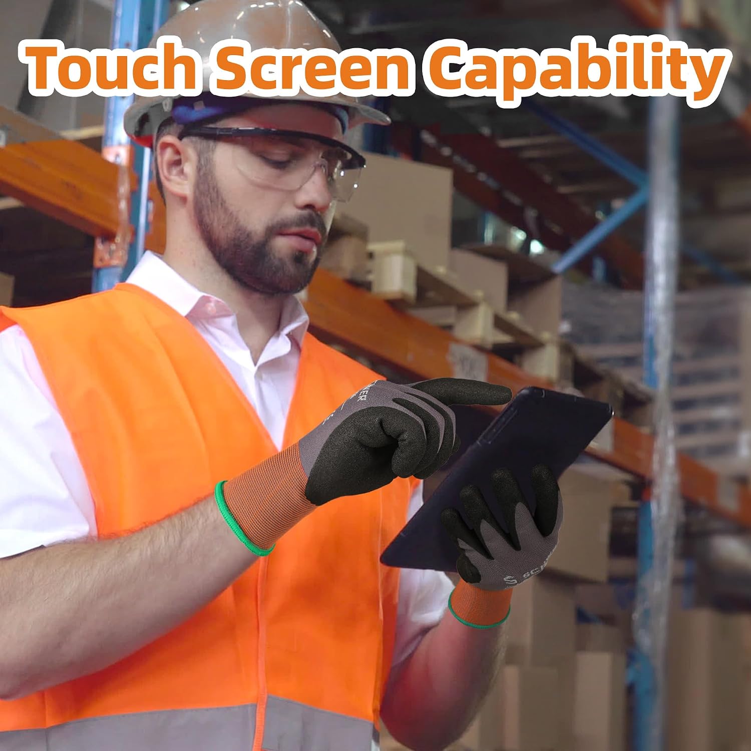 6 Pairs Heavy Duty Work Gloves – Touch Screen Gloves recenzja i cena