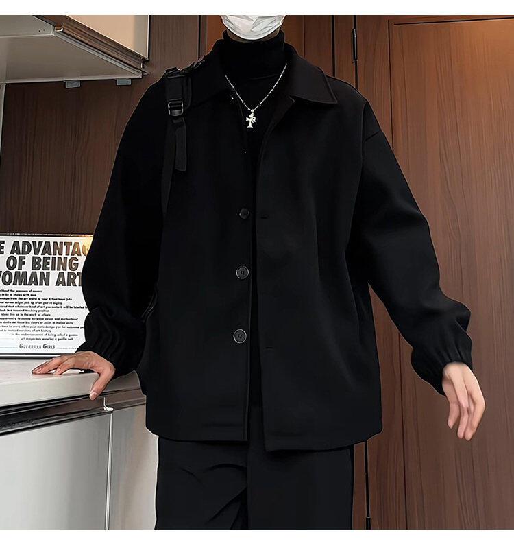 Wool Blend Peacoat Mans Abrigo – Wool Coat Peacoat recenzja i cena