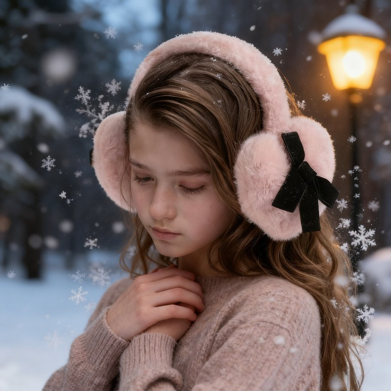 1pc Women's Winter Solid Color – Earmuffs Foldable recenzja i cena