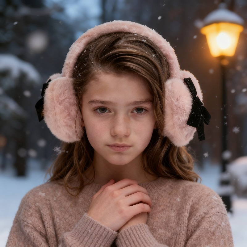 1pc Women's Winter Solid Color – Earmuffs Foldable recenzja i cena