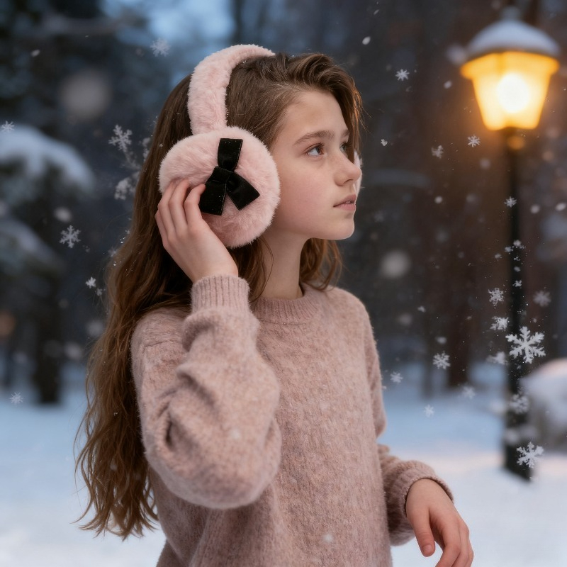 1pc Women's Winter Solid Color – Earmuffs Foldable recenzja i cena