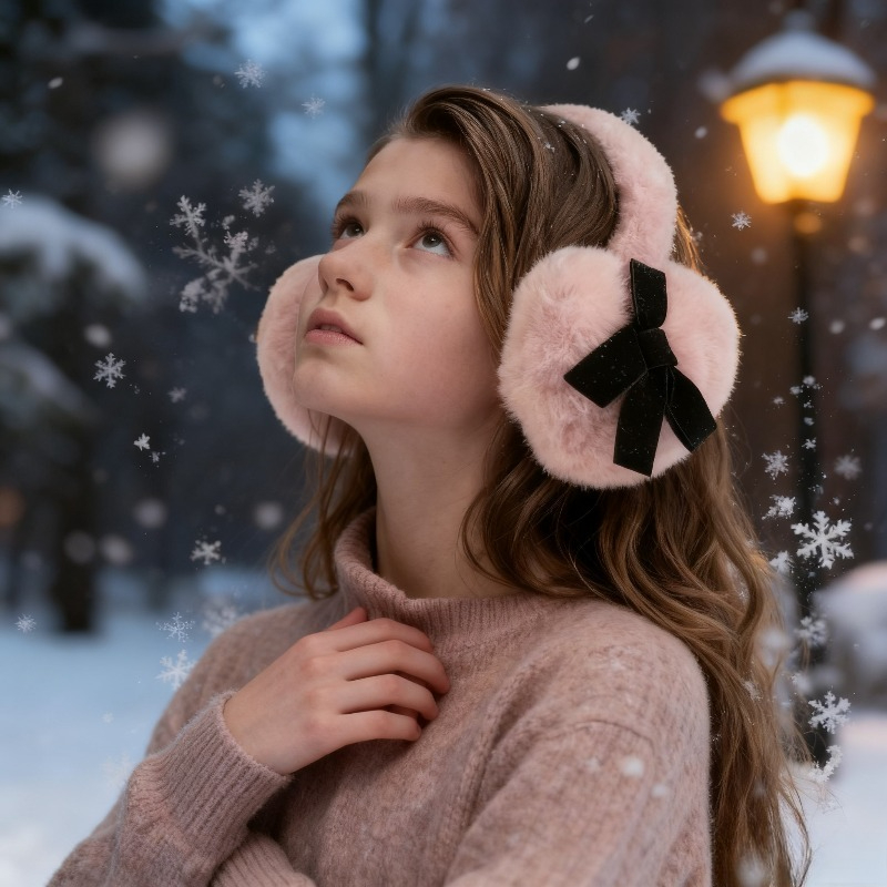 1pc Women's Winter Solid Color – Earmuffs Foldable recenzja i cena