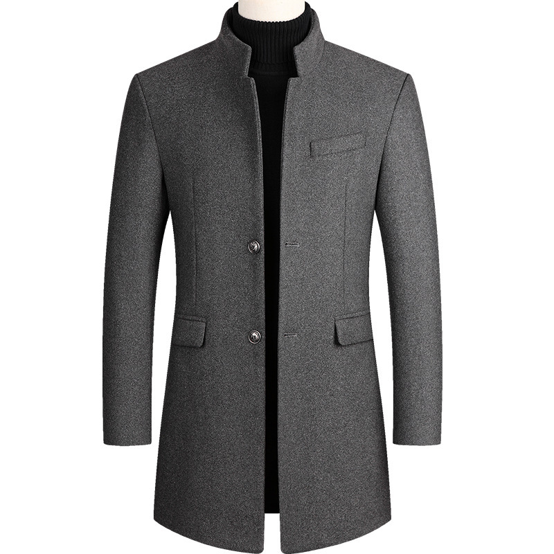 2025 New Extra Long Wool Trenc – Wool Coat Peacoat recenzja i cena