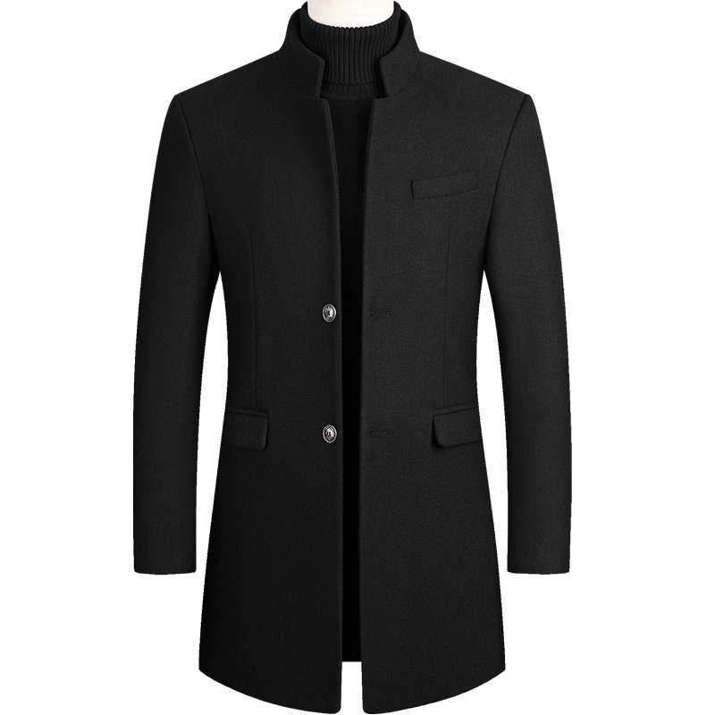 2025 New Extra Long Wool Trenc – Wool Coat Peacoat recenzja i cena