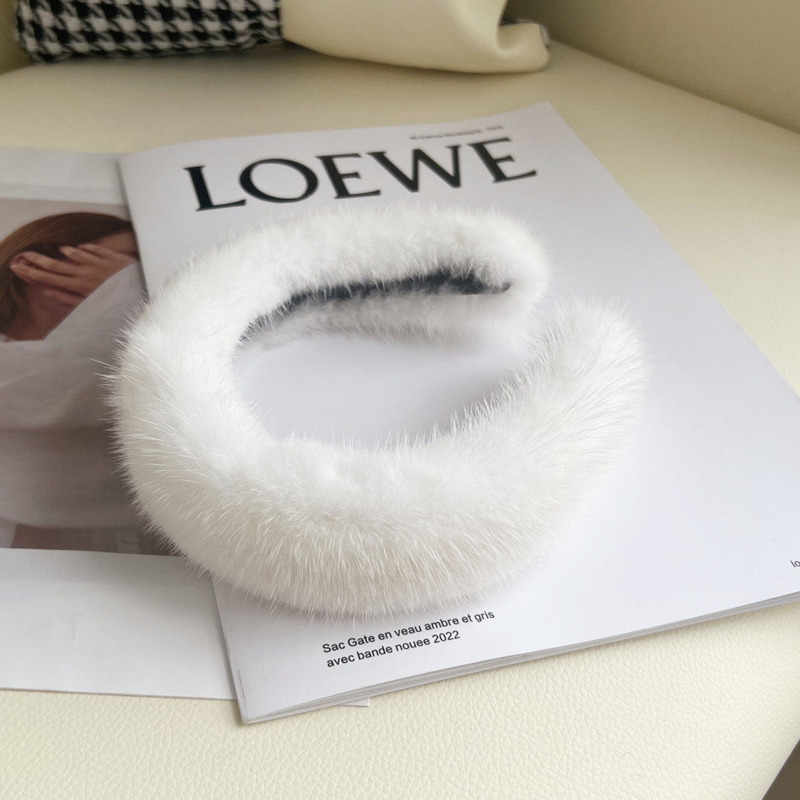Real Mink Fur Headband Natural – Winter Headband Fleece recenzja i cena