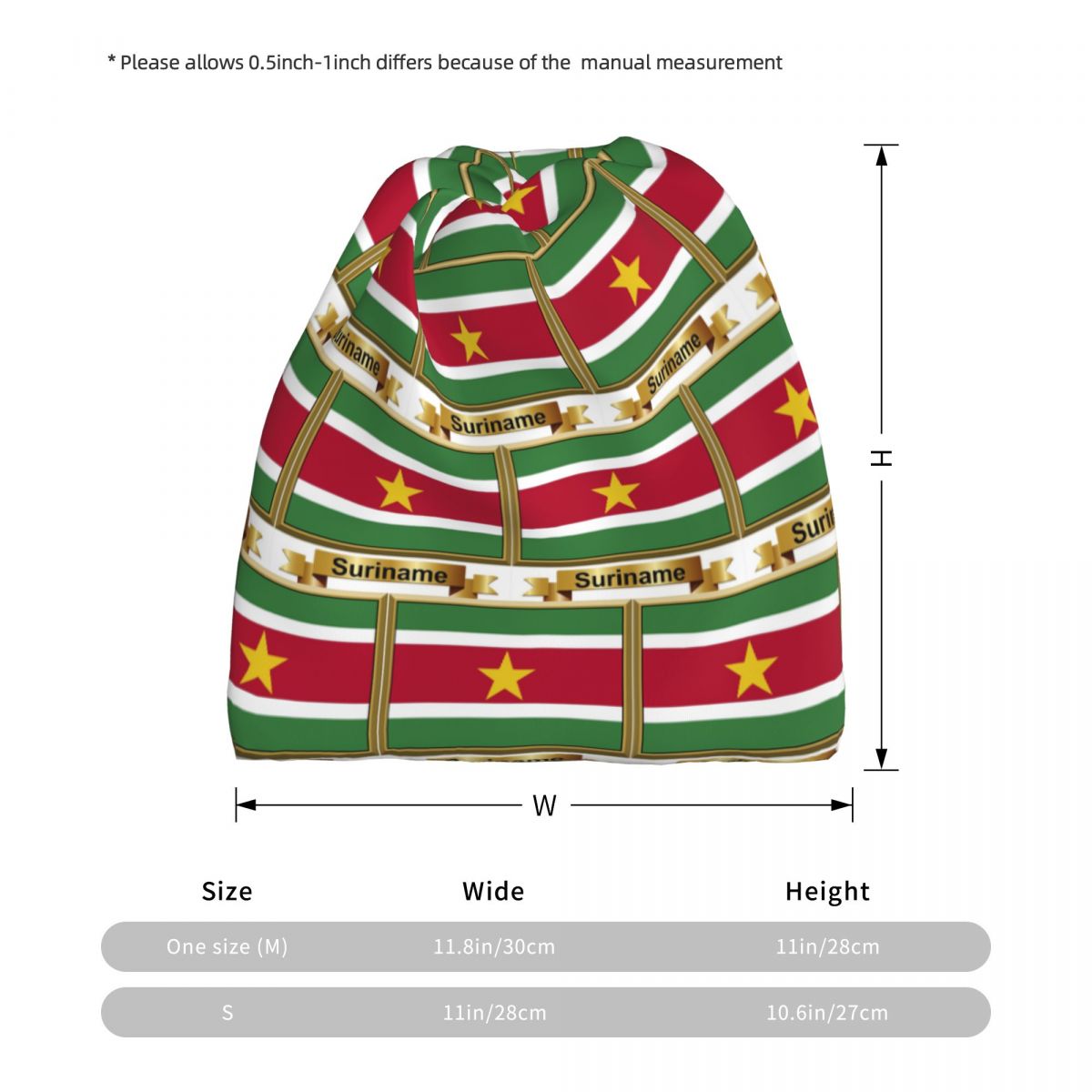 Suriname Flag Products (N) Ban – Knit Beanie Hat Warm recenzja i cena