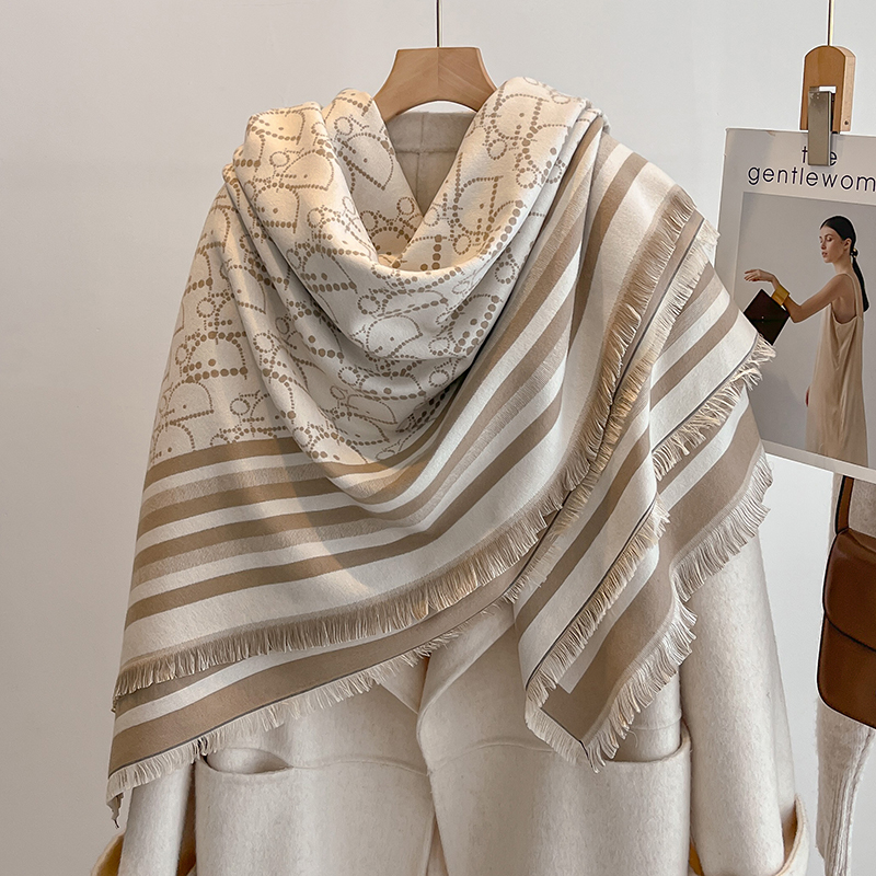 Elegant Striped Design Scarf I – Wool Scarf Men recenzja i cena