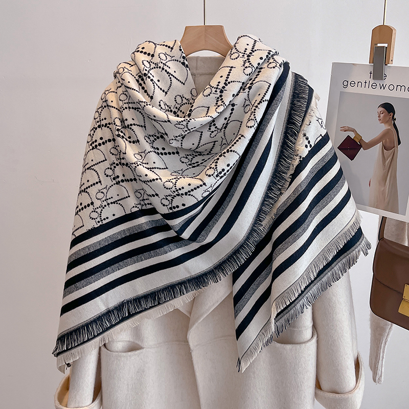 Elegant Striped Design Scarf I – Wool Scarf Men recenzja i cena