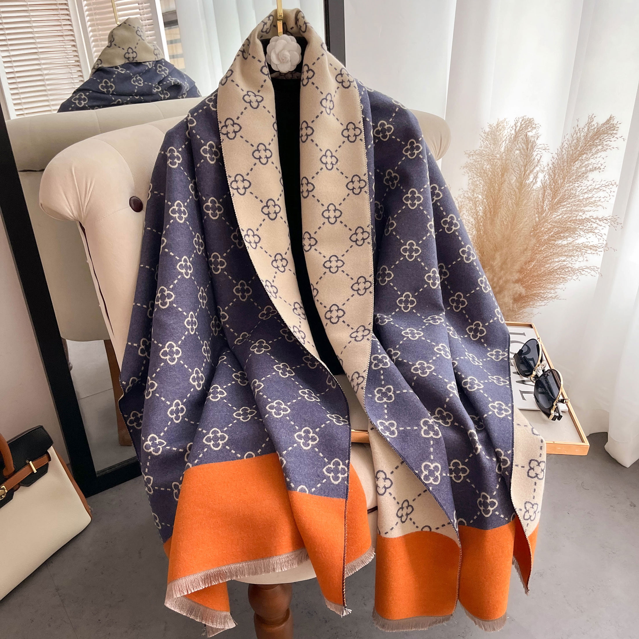 NEW Luxury Winter Thick Warm S – Wool Scarf Men recenzja i cena