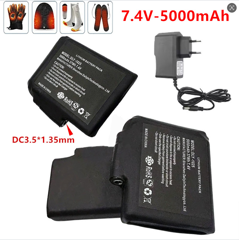 New High-quality7.4 V, 5000mAh – Heated Vest Battery recenzja i cena