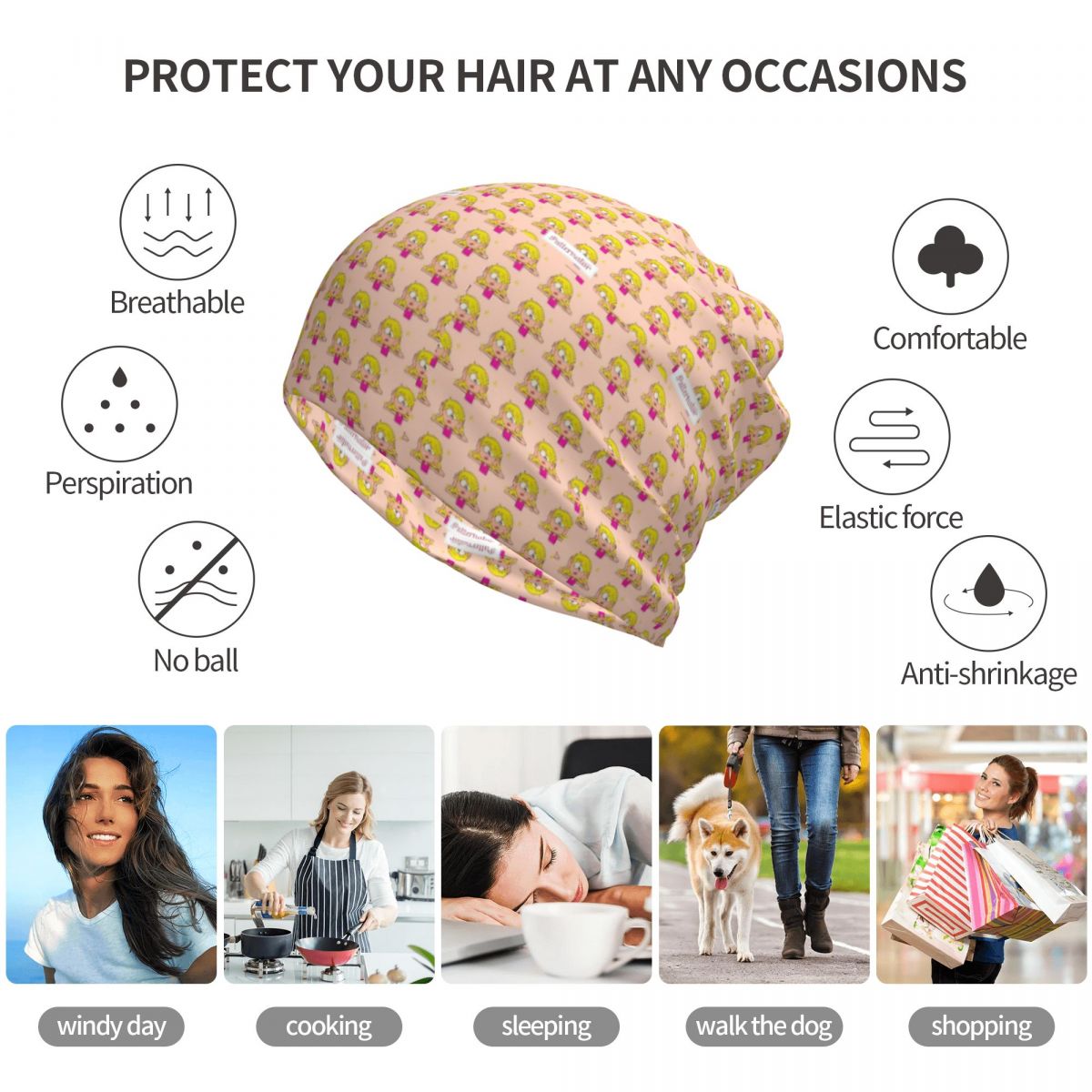 Lizzie Mcguire Cartoon Bandana – Knit Beanie Hat Warm recenzja i cena