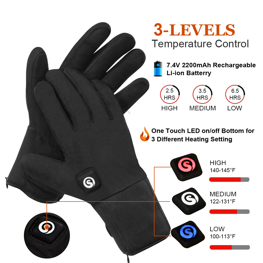 Winter Electric Heated Gloves  – Touch Screen Gloves recenzja i cena