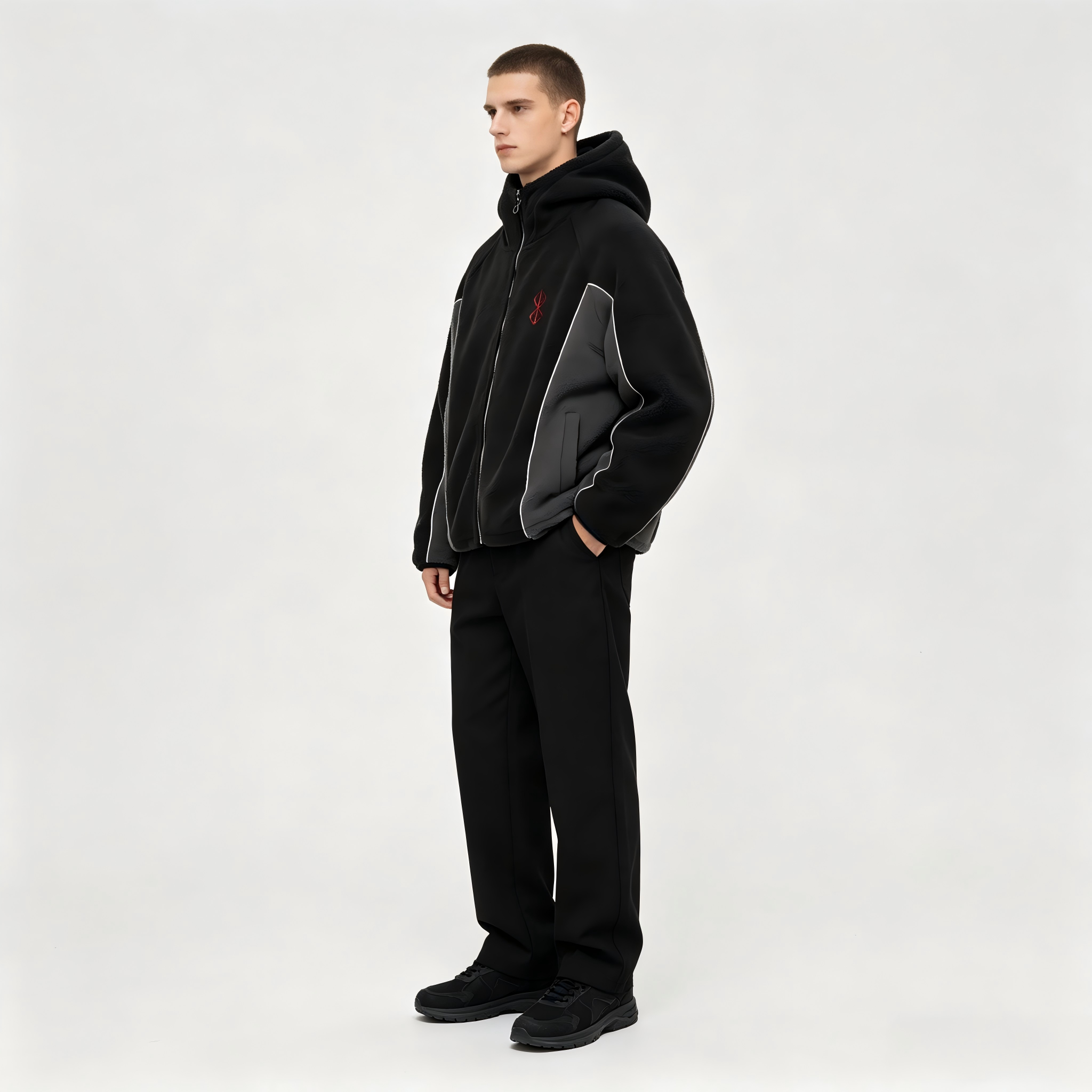 Unisex Color Block Sherpa Flee – Sherpa Hoodie Fleece recenzja i cena
