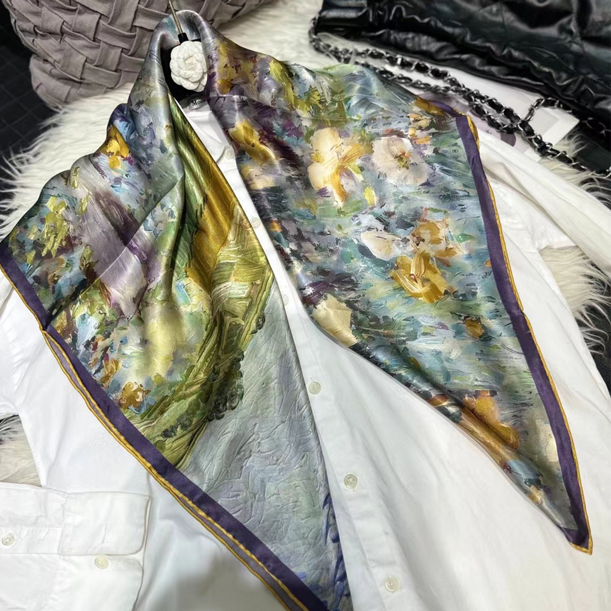BYSIFA|Blue Green Ladies 100%  – Shawl Wrap Winter recenzja i cena