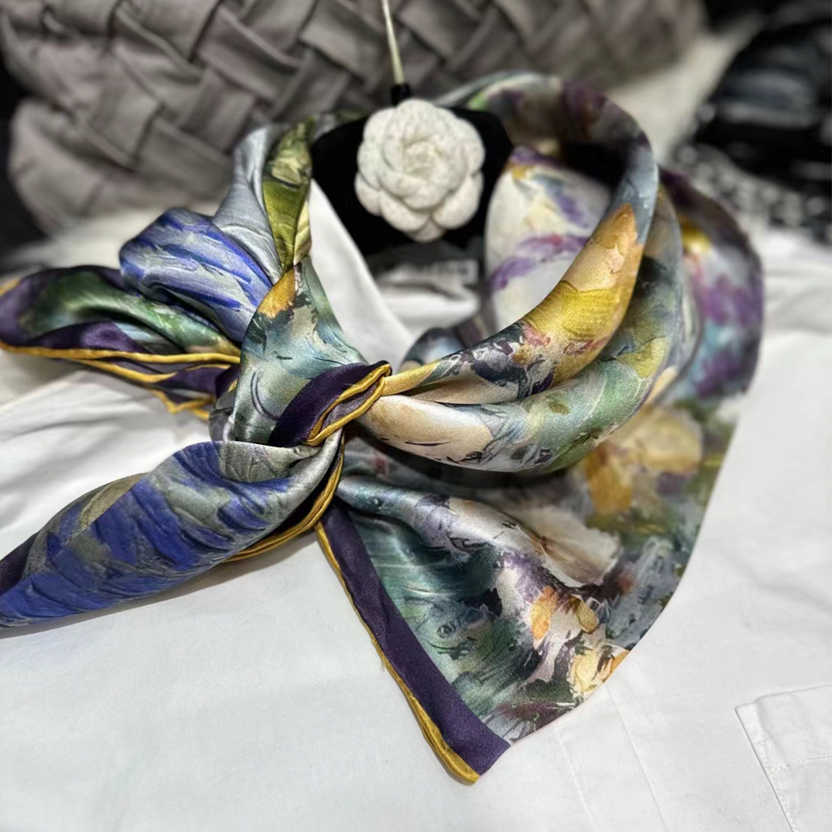 BYSIFA|Blue Green Ladies 100%  – Shawl Wrap Winter recenzja i cena