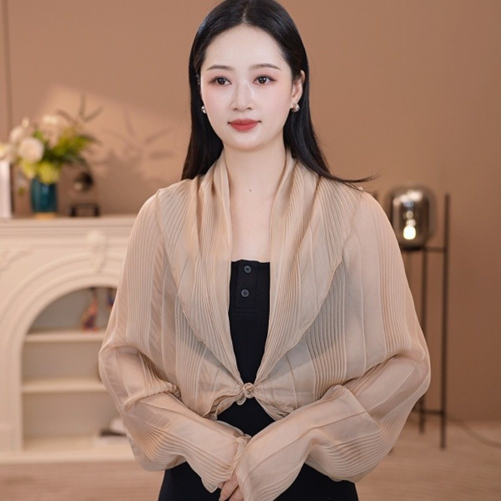 Solid Color Sun Protection Top – Shawl Wrap Winter recenzja i cena