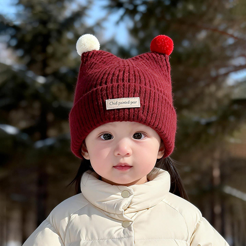 1-4Year Baby Knitted Hat Cute  – Knit Beanie Hat Warm recenzja i cena