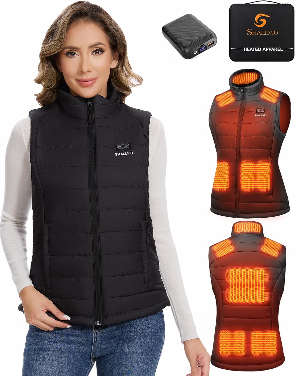 Women's Heated Vest with 16000 – Heated Vest Battery recenzja i cena