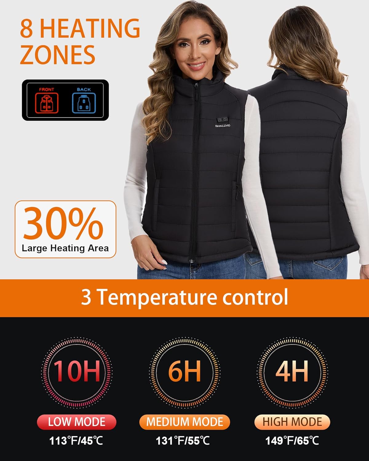 Women's Heated Vest with 16000 – Heated Vest Battery recenzja i cena