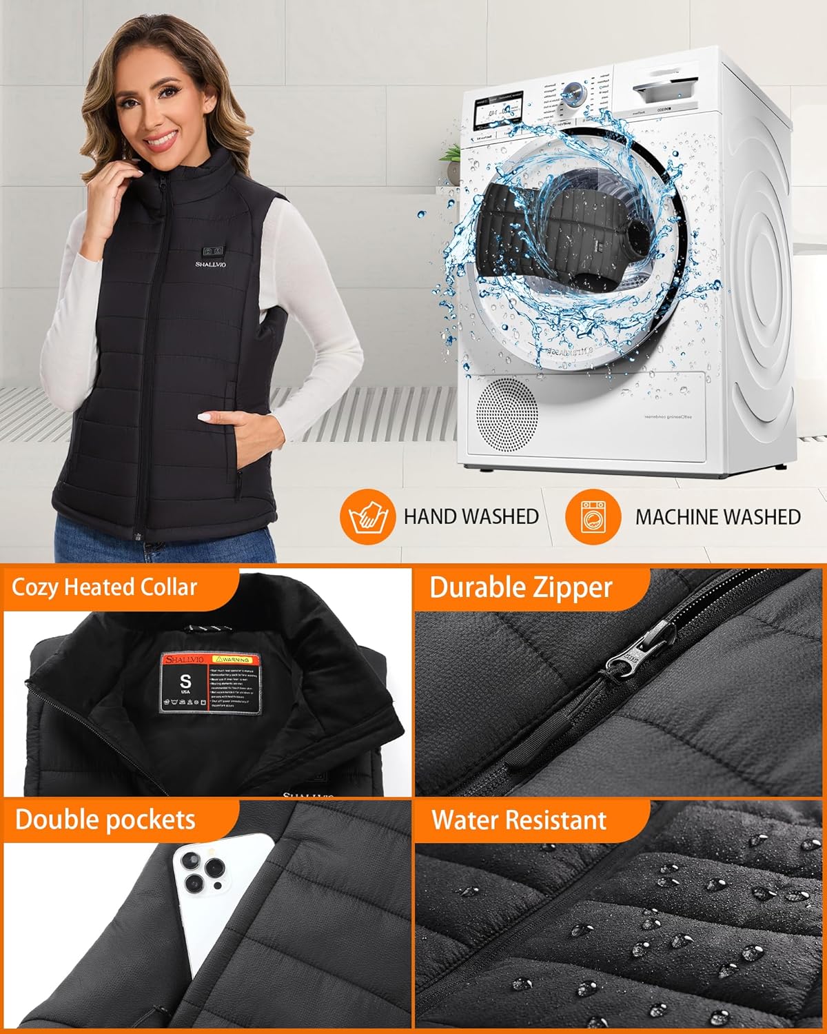 Women's Heated Vest with 16000 – Heated Vest Battery recenzja i cena