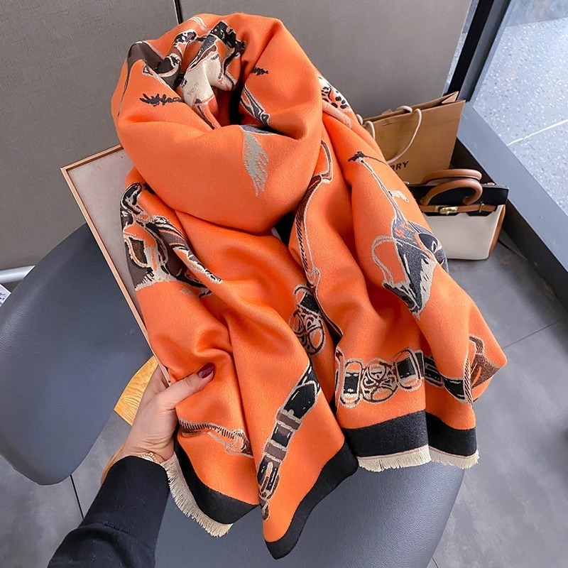 Retro Rider Horse Imitation Ca – Shawl Wrap Winter recenzja i cena