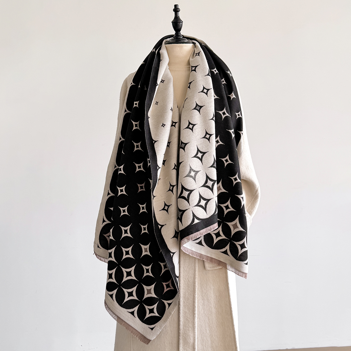 Luxury Winter Scarf Women Cash – Wool Scarf Men recenzja i cena