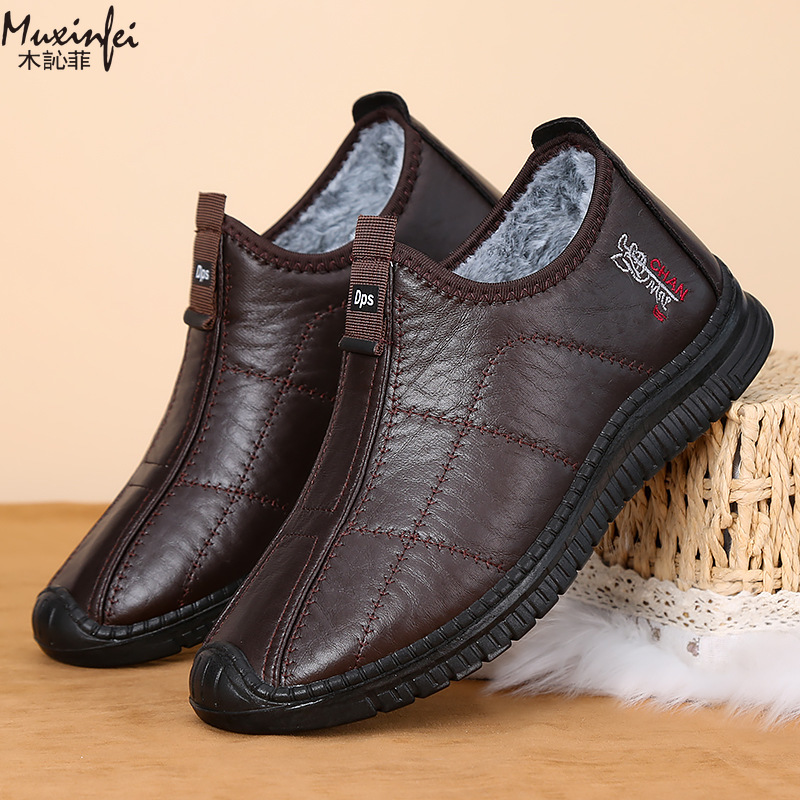 Winter Men's Cotton Shoes Warm – Waterproof Winter Boot recenzja i cena