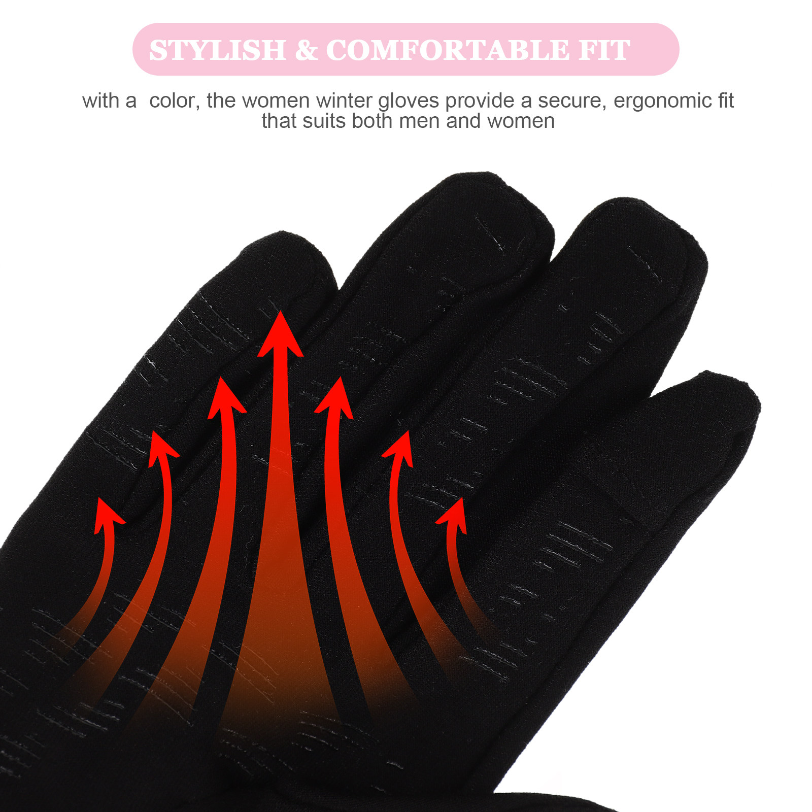 Touchscreen Women Ski Gloves B – Snow Glove Insulated recenzja i cena